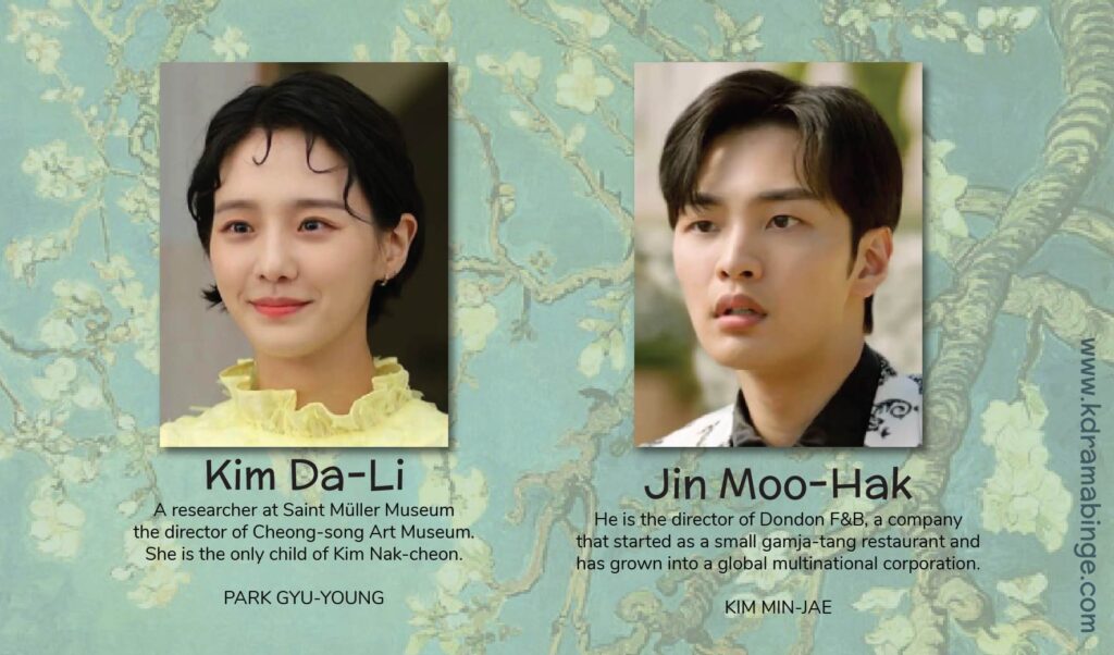 Dali and the Cocky Prince's character chart, Park Gyu Young, Kim Min Jae, dali and the cocky prince's character chart