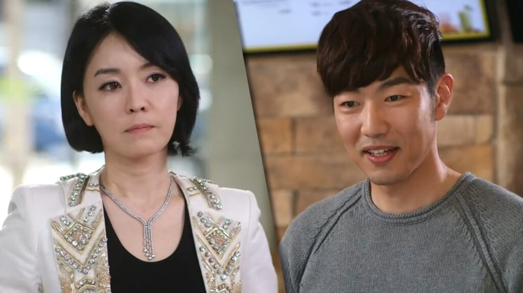 [left] Kim Jung-Nan as Park Min-Sook and [right] Lee Jong-Hyuk as Lee Jung-Rok