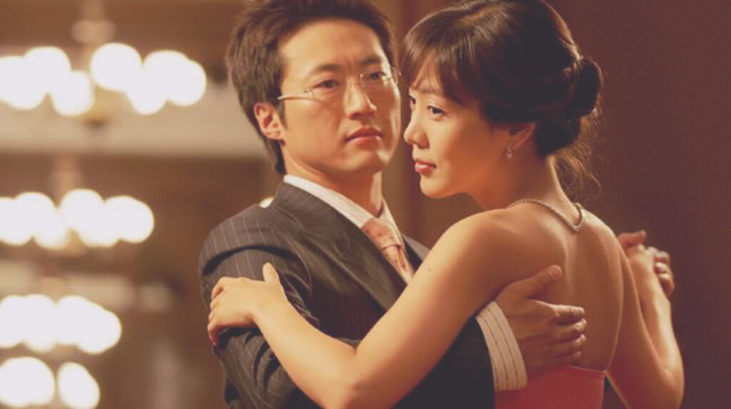 [left] Park Shin-yang as Han Ki-Joo; [right] Kim Jung-Eun as Kang Tae-young