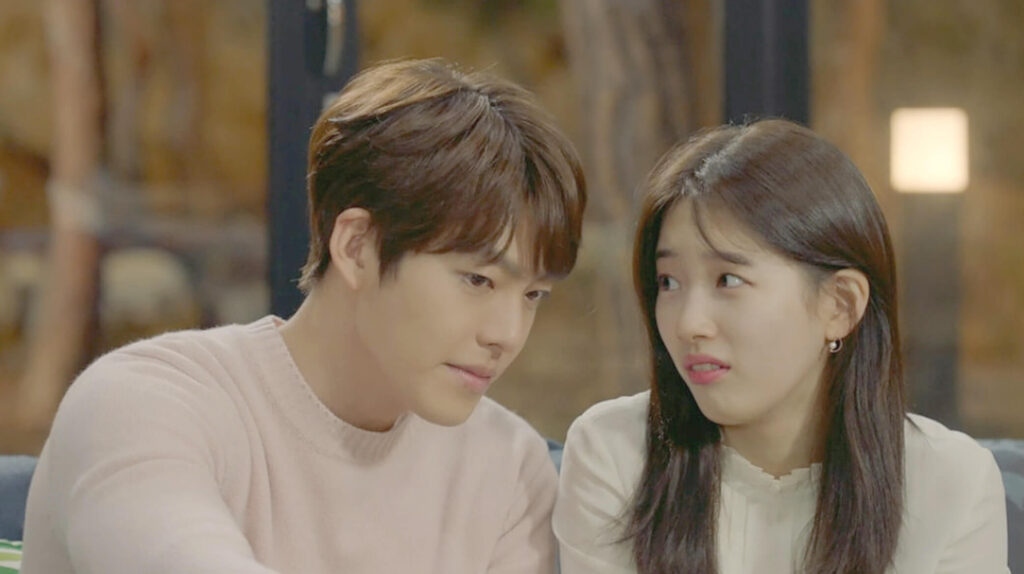 Shin Joon-young portrayed by Kim Woo-bin, and No Eul played by Bae Suzy